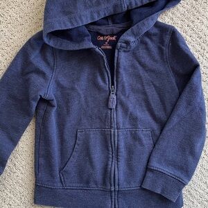 Cat & Jack Navy Full-Zip Hoodie hooded sweatshirt jacket